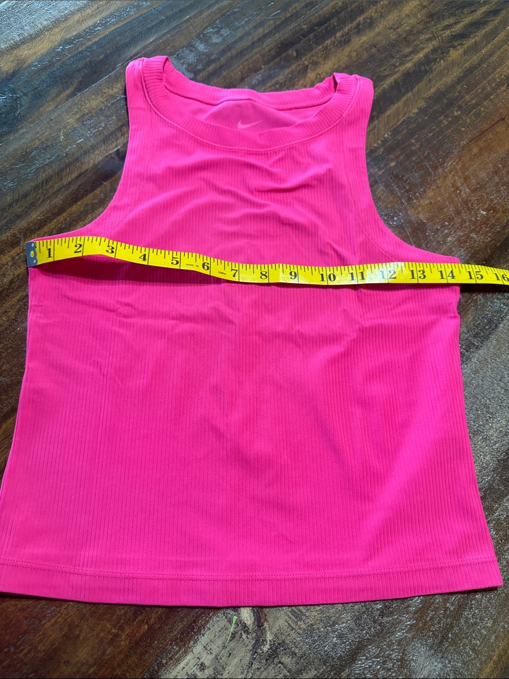 Nike Women's Ribbed Tank Top - Hot Pink - Picture 4 of 7